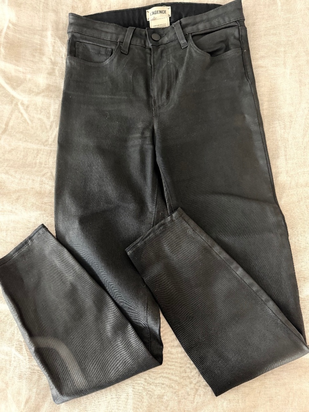 L’Agence Skinny Coated Jeans - Size 26